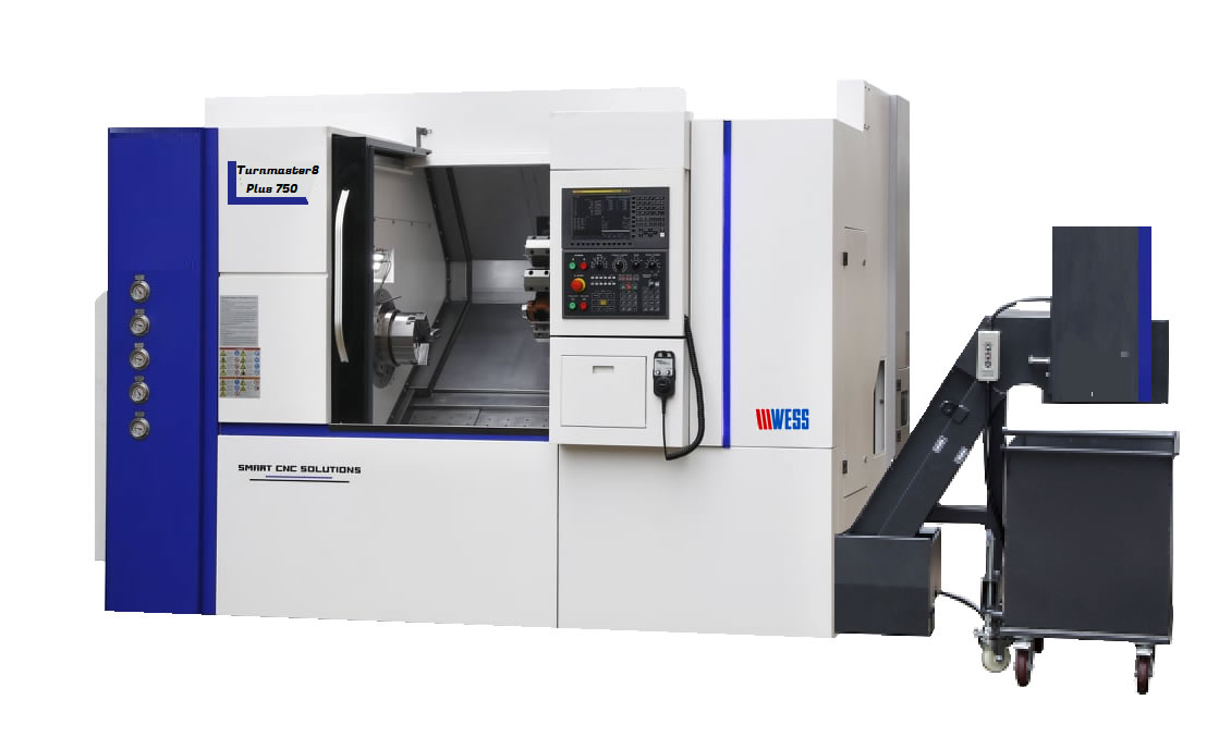 Torno CNC Barramento Inclinado Turnmaster8 Plus 750