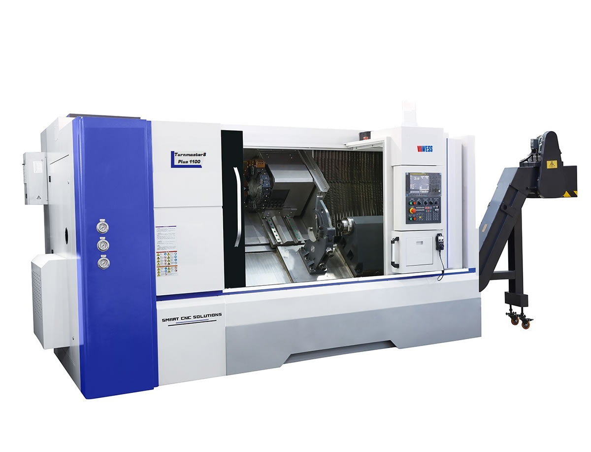 Torno CNC Barramento Inclinado Turnmaster8 Plus1100